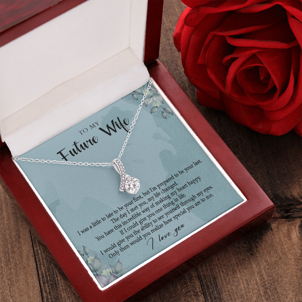 162B Necklace Gift To My Future Wife, Valentine Gift for Her, I Love You Necklace