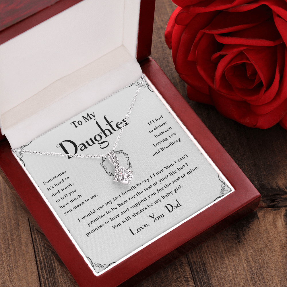 37B Necklace Gift For Daughter, Gift From Dad, Father Daughter Gift, Birthday Gift