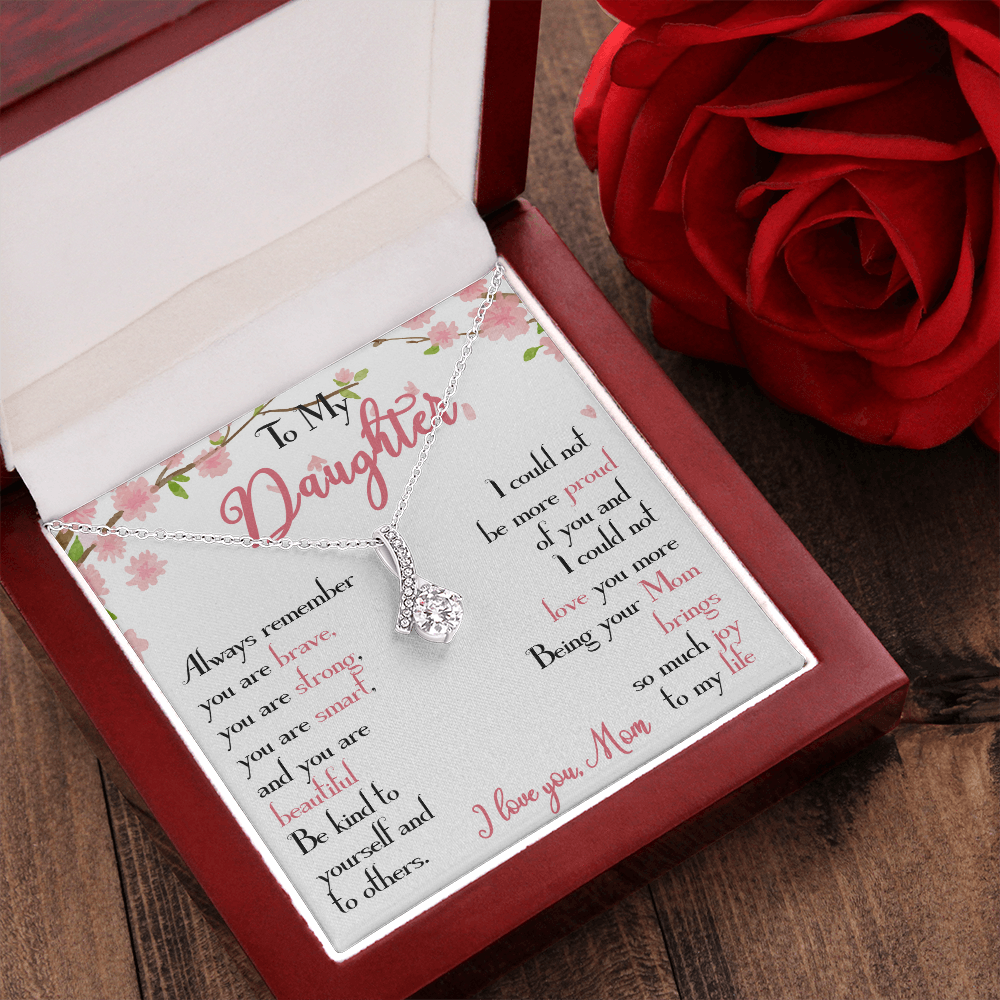 28B To My Daughter Necklace, Daughter Mother Necklace, Daughter Gift from Mom