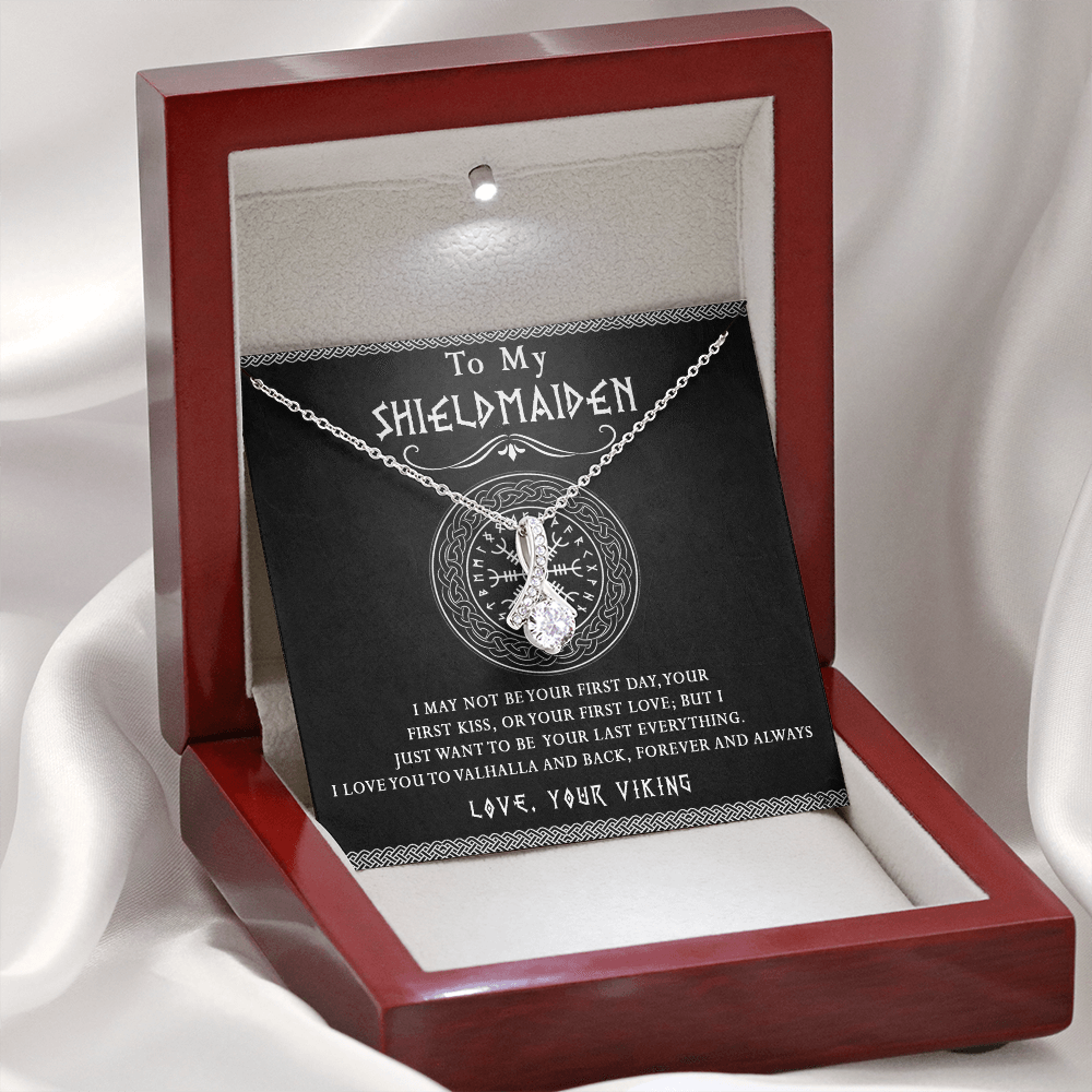 171B Necklace Gift To My Shieldmaiden, Viking Jewelry For Women, Her, Wife, Soulmate