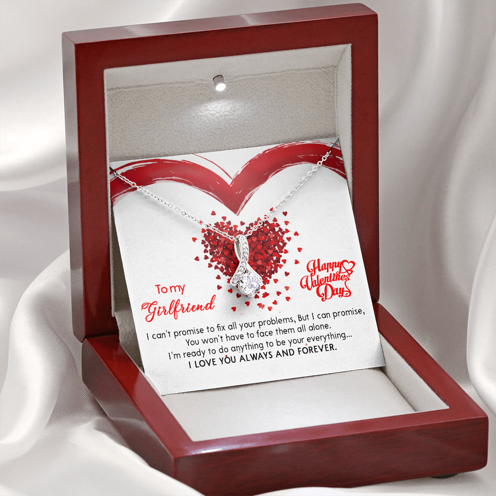 207B - Valentine's Day Necklace Gift for Wife from Husband, I LOVE YOU Forever & Always