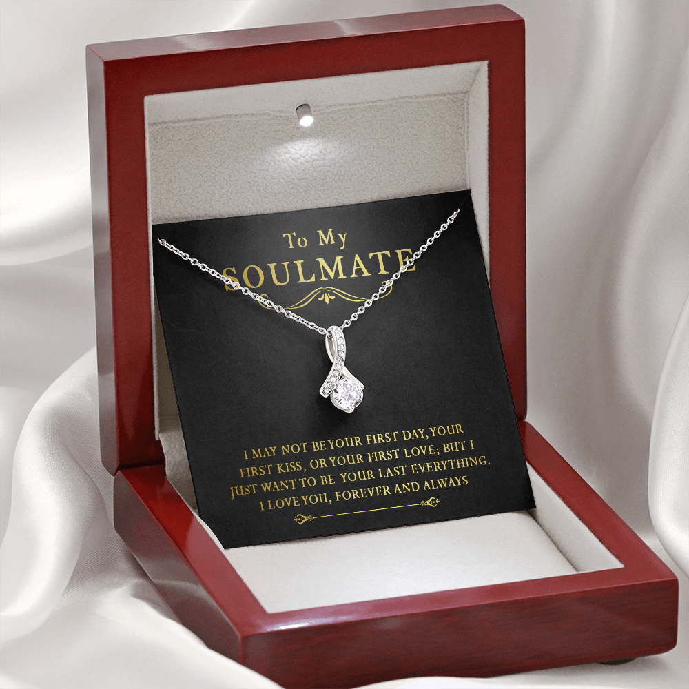 158B To My Soulmate Necklace, Gift for Her Necklace, I Love You Forever & Always