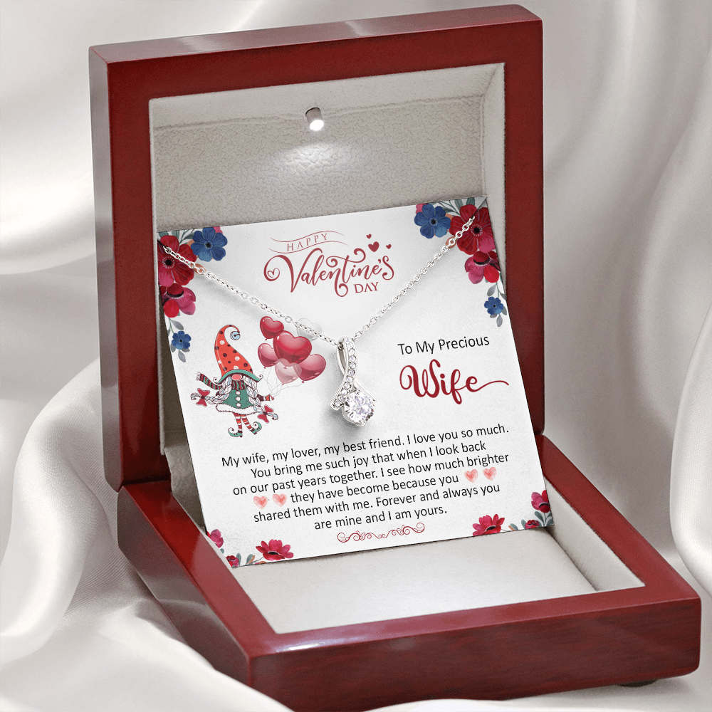 200B - To my Precious Wife, Wife Necklace Valentine Gift, my Wife Necklace, I Love You
