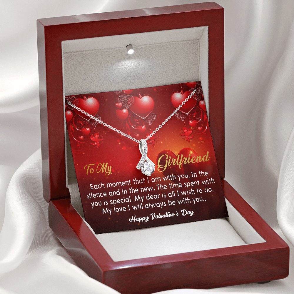 211B - Necklace To my Girlfriend, Valentine Gift for Women, Happy Valentine's Day Gift