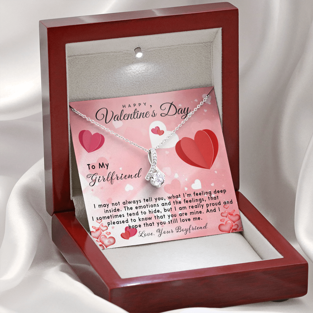 192B - Necklace To my Girlfriend, Future Wife Necklace, Valentine's Day Gift for Couple