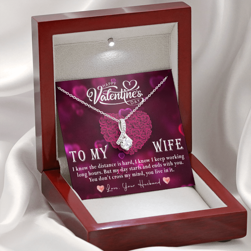 214B - Love Necklace To my Wife, Necklace Love for Wife, from Husband, Valentine Gift