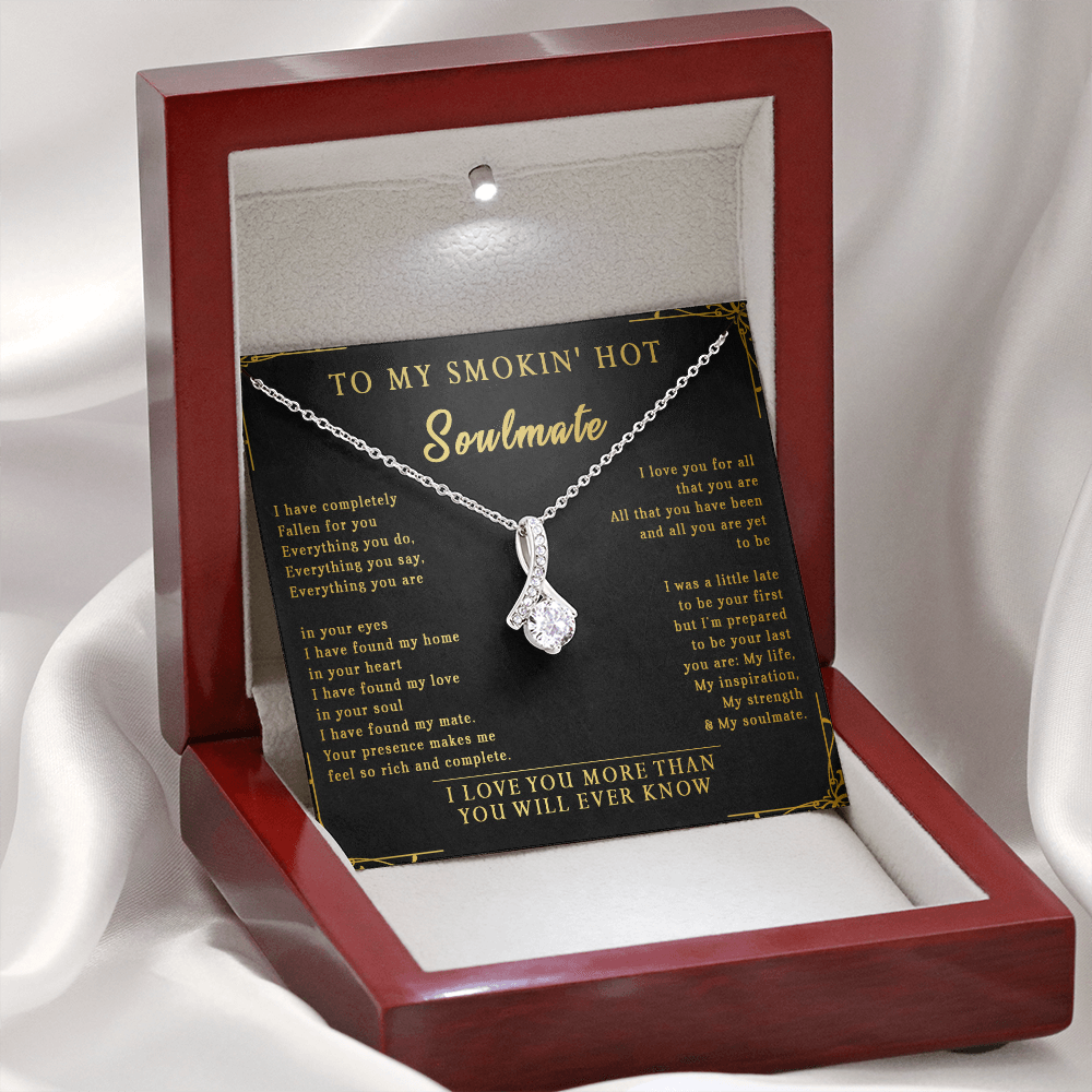 144B Necklace To My Smokin Hot Soulmate, Perfect Gift for Wife/Girlfriend, Birth Gift