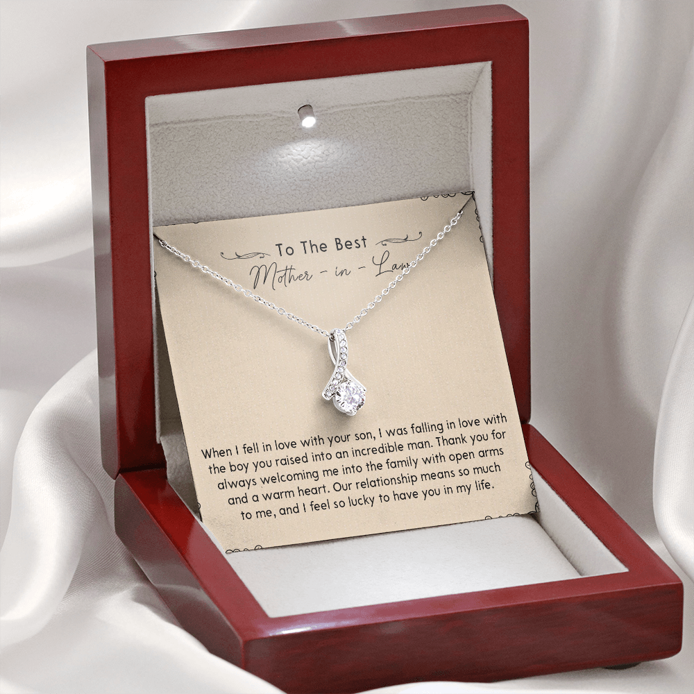 133B Necklace To My Mother In Law, Necklace Gift for Mom, Women, Birthday Gift