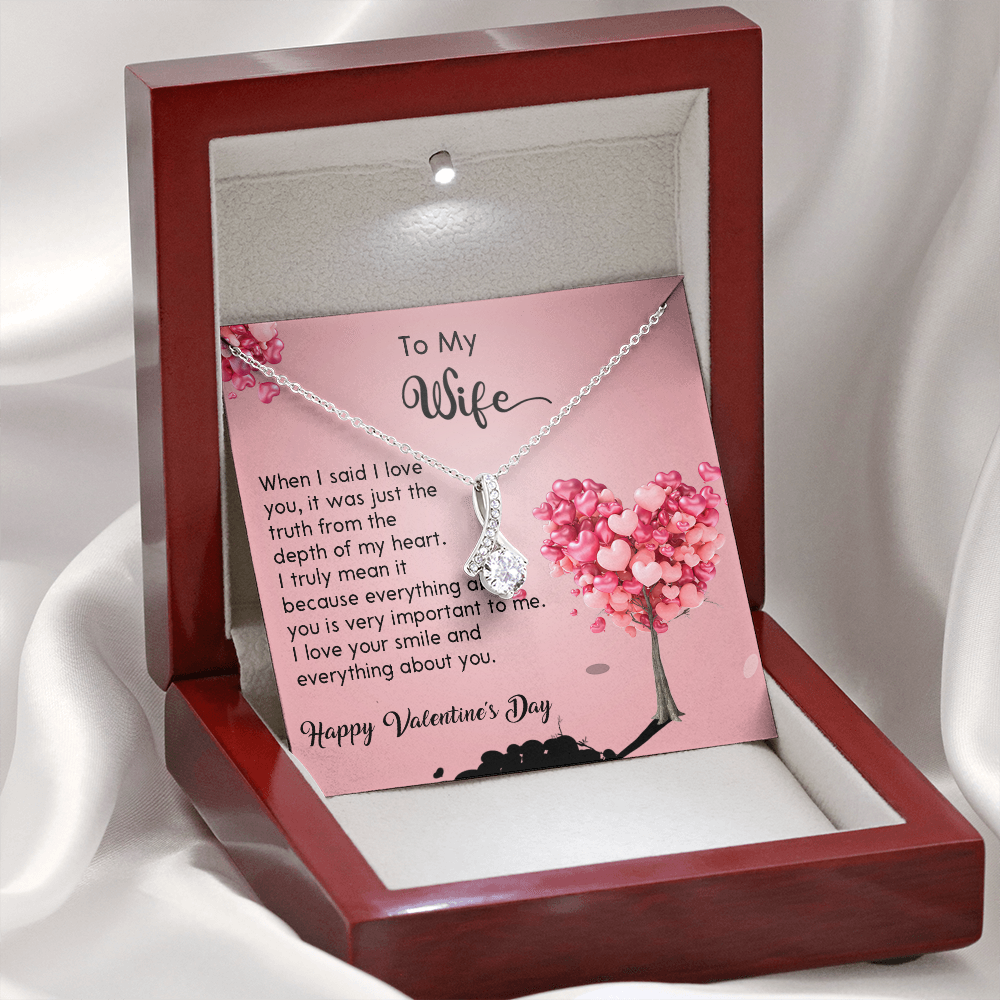 208B - Wife Necklace Gift from Husband, LOVE YOU Forever & Always, Valentine's Day Gift
