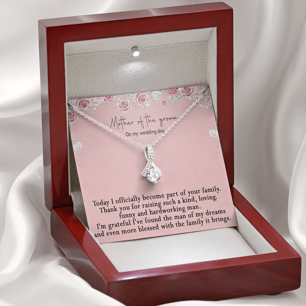 172B Gifts Necklace Love Knot To Mom On My Wedding Day From Son On Wedding Day