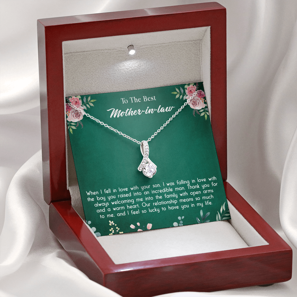 147B Necklace To My Mother in Law, Mom Necklace Birthday Gift from Son/Daughter