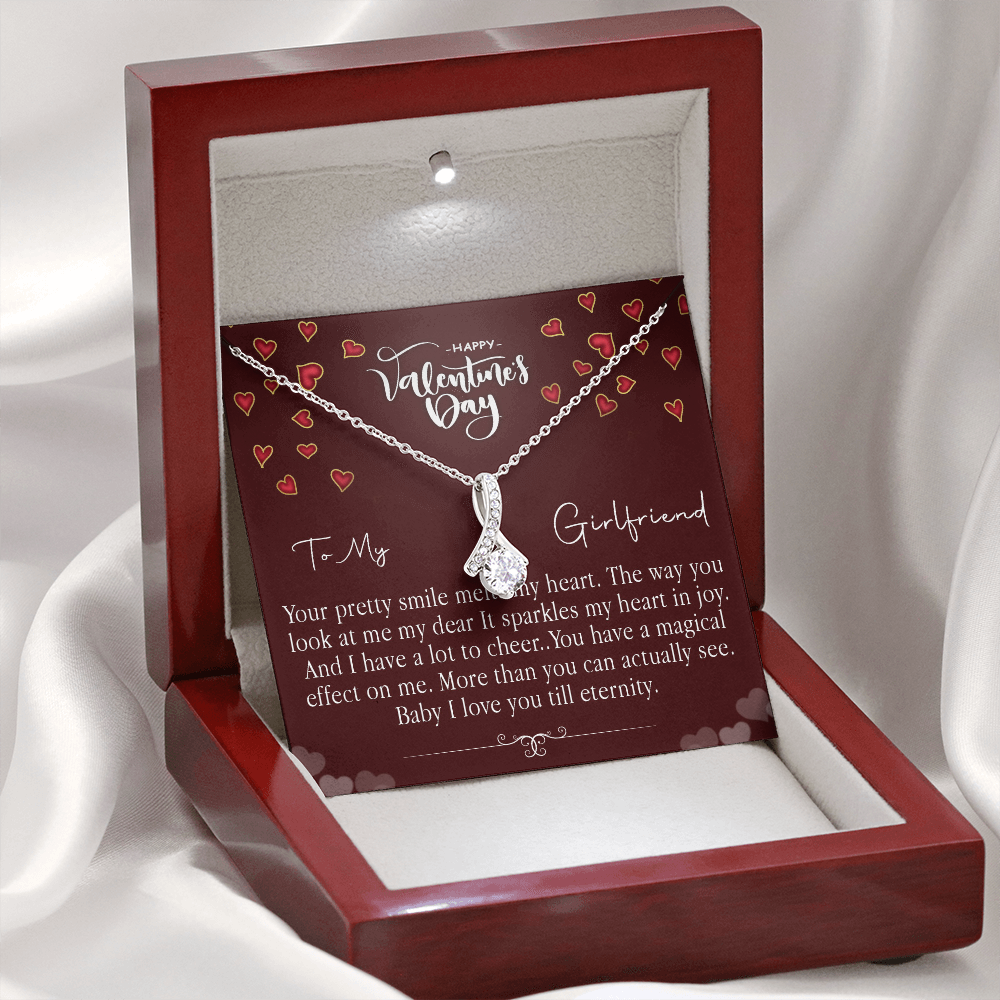 213B - Love Necklace To my Girlfriend, Girlfriend Valentine Gift from Boyfriend