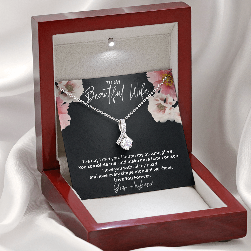 To My Beautiful Wife l Love Necklace 396
