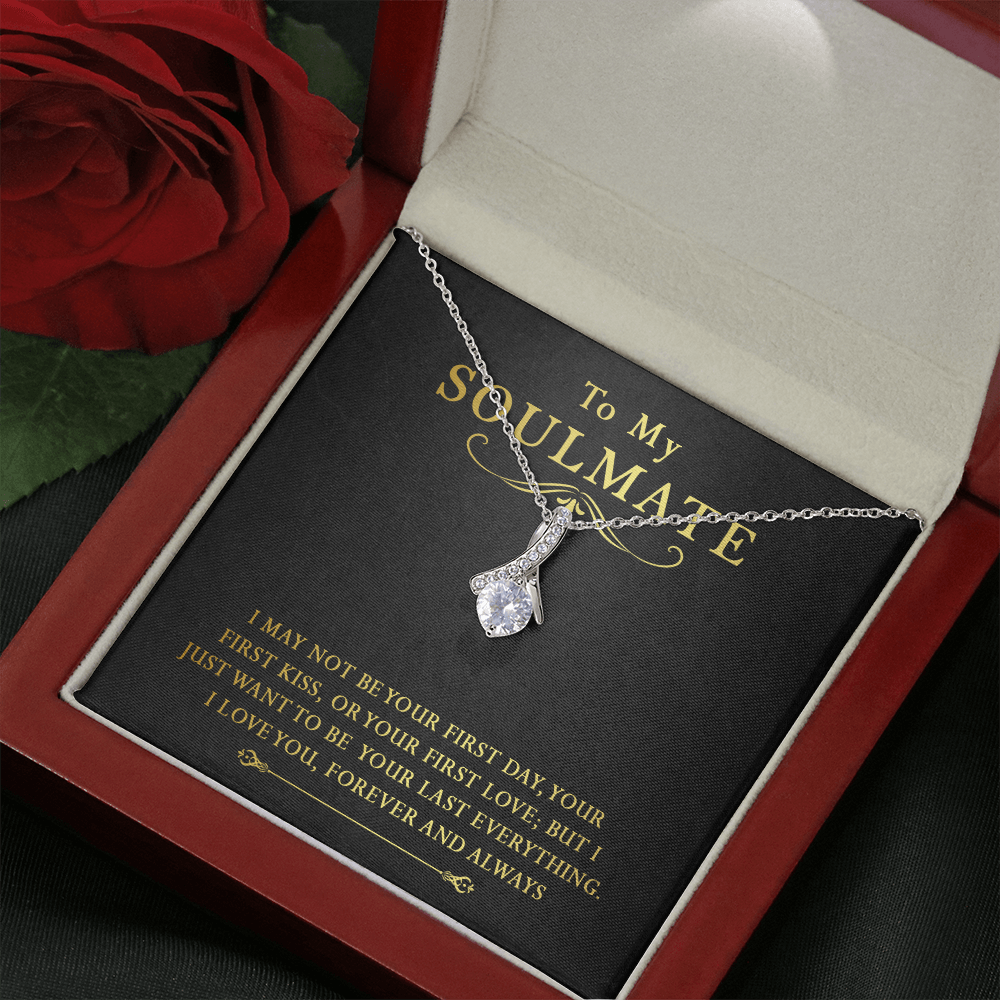 158B To My Soulmate Necklace, Gift for Her Necklace, I Love You Forever & Always