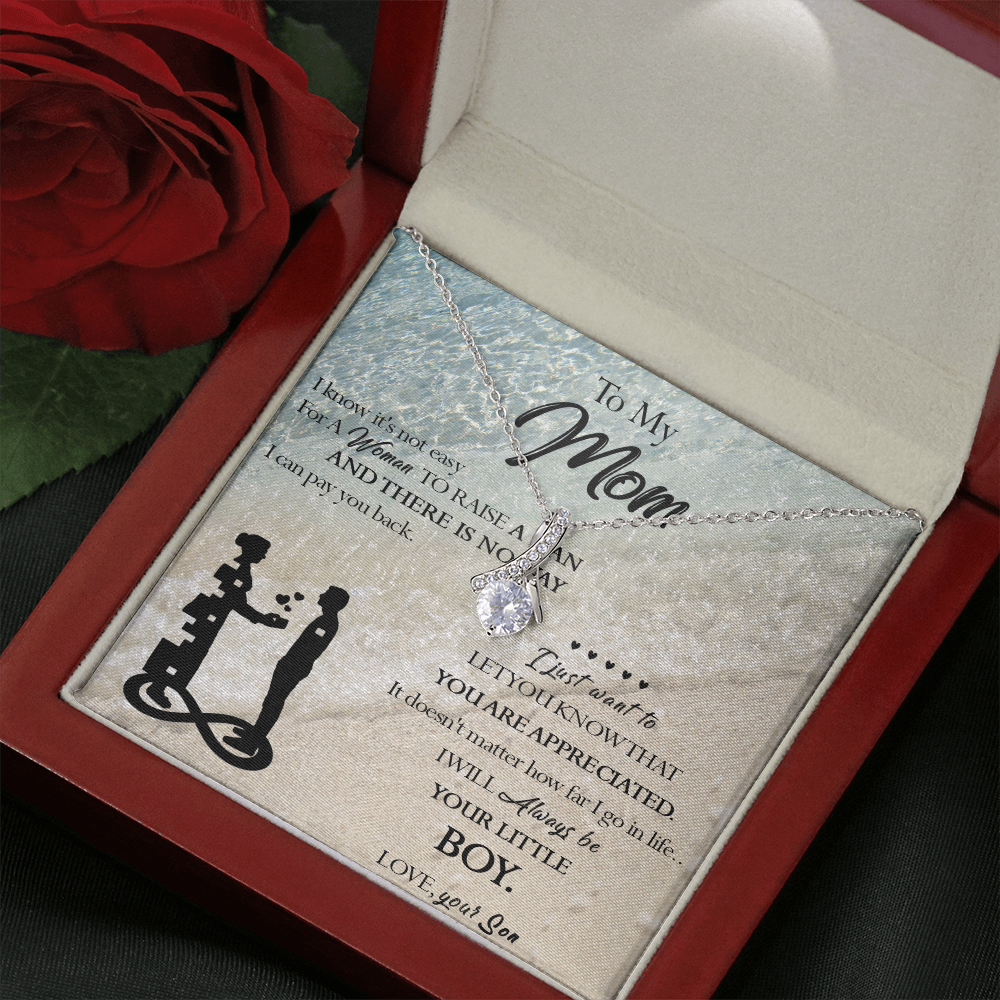 129B Necklace To My Mom, Gift for Mom from Son, Birthday Gift, Mother Necklace Gift
