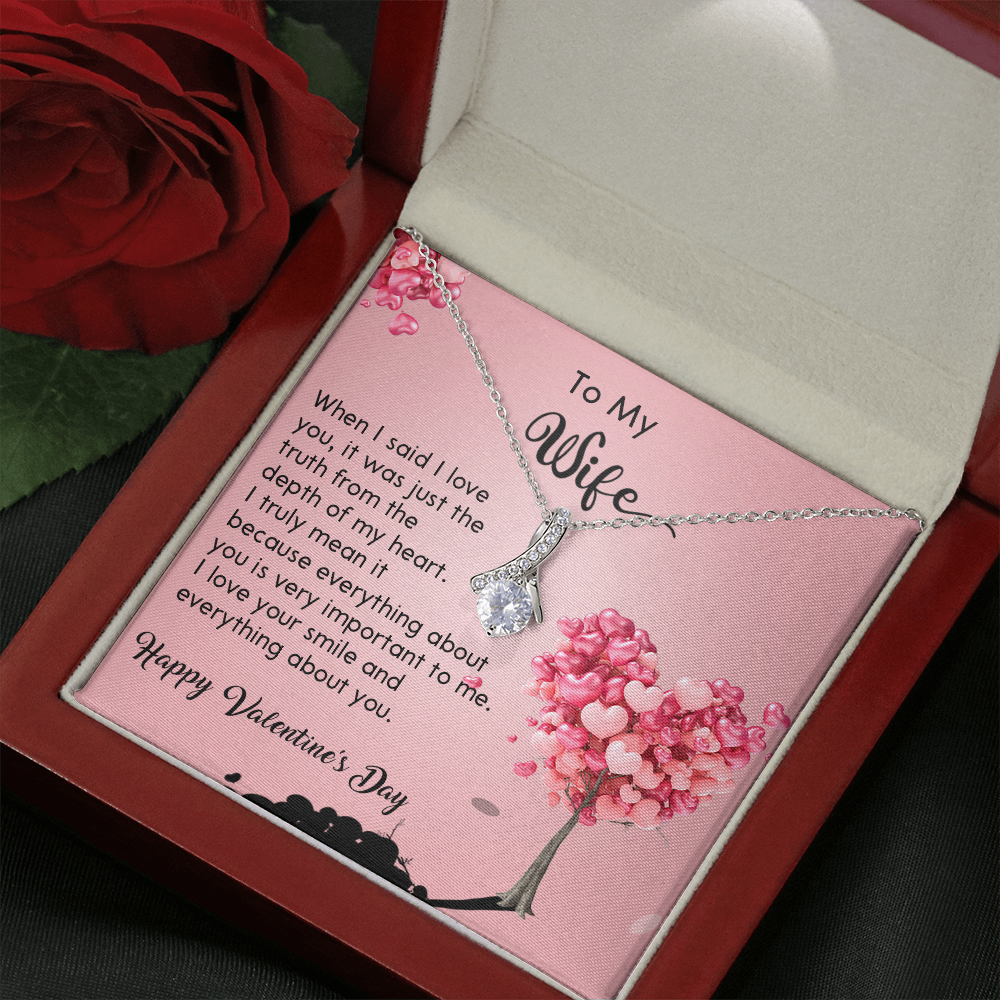 208B - Wife Necklace Gift from Husband, LOVE YOU Forever & Always, Valentine's Day Gift