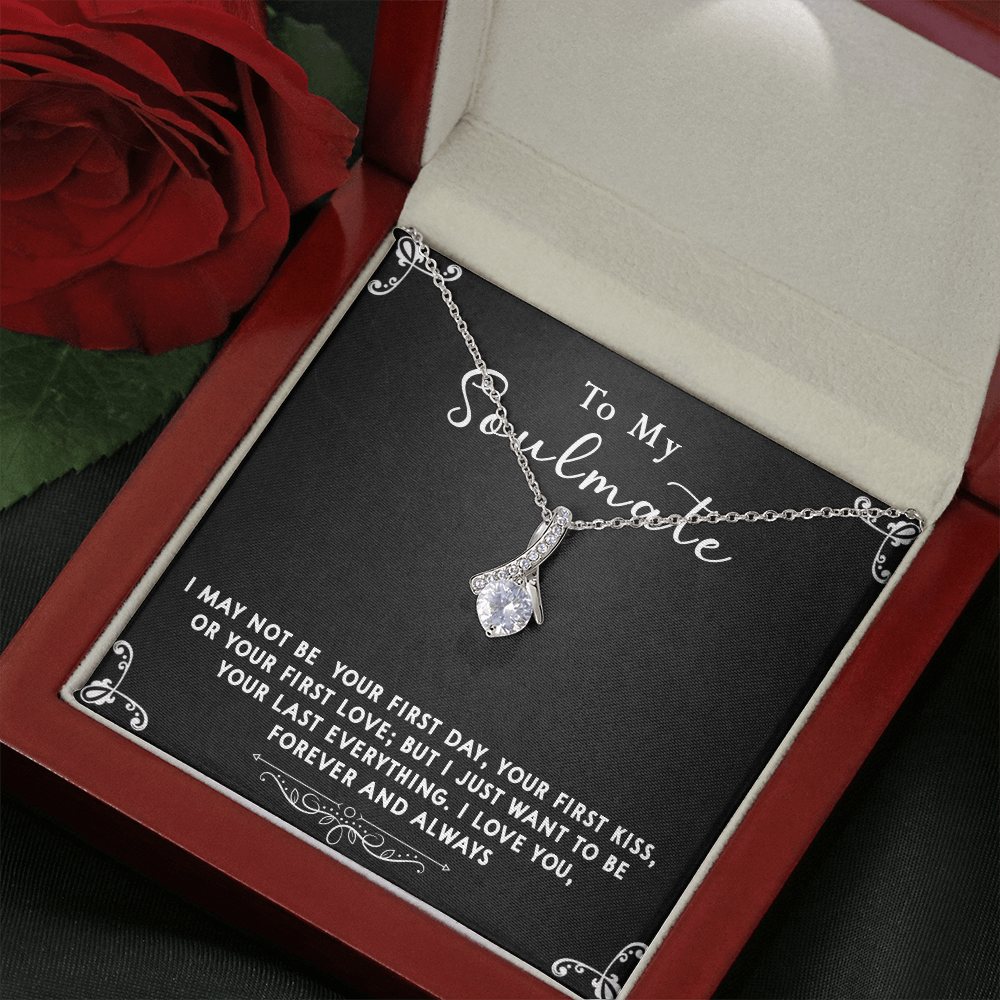 169B Gift To My Soulmate Necklace, Birthday Necklace For Wife, Happy Valentine Gift