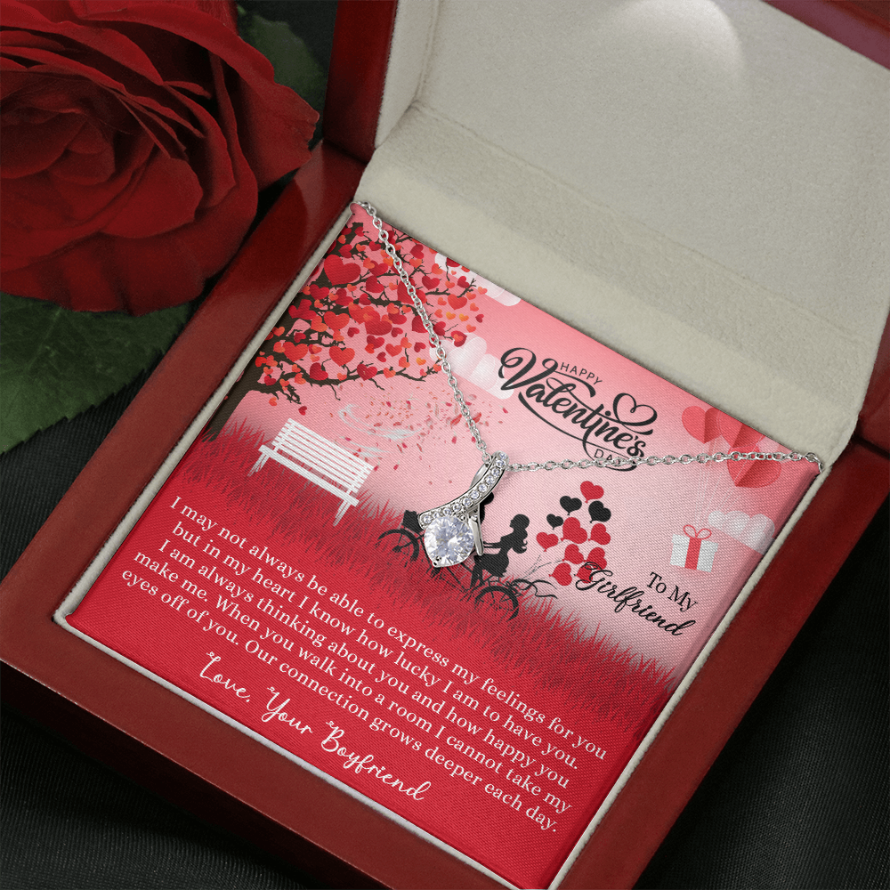 205B - Necklace to my Wife, I LOVE YOU Couple Gift from Husband, Happy Valentine's Day