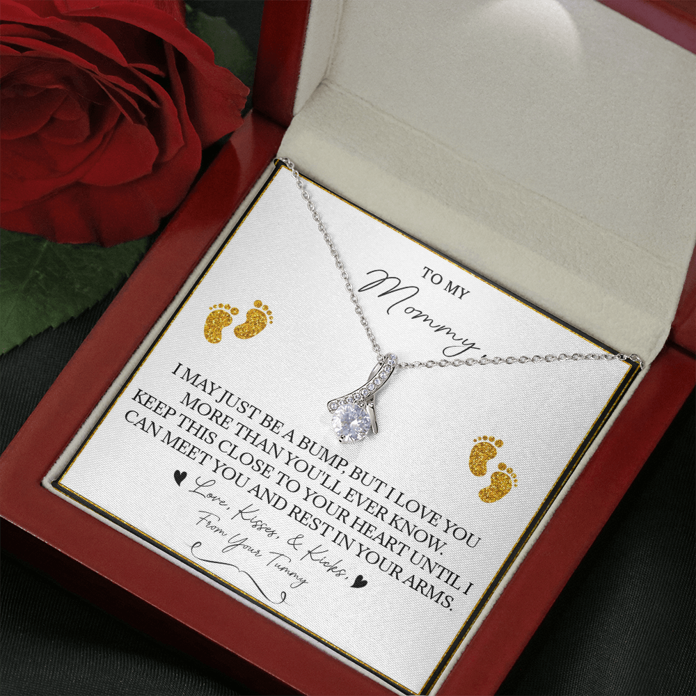 136B Necklace To My Mommy, Gift for New Mom, Perfect Necklace Gift for Wife, Women