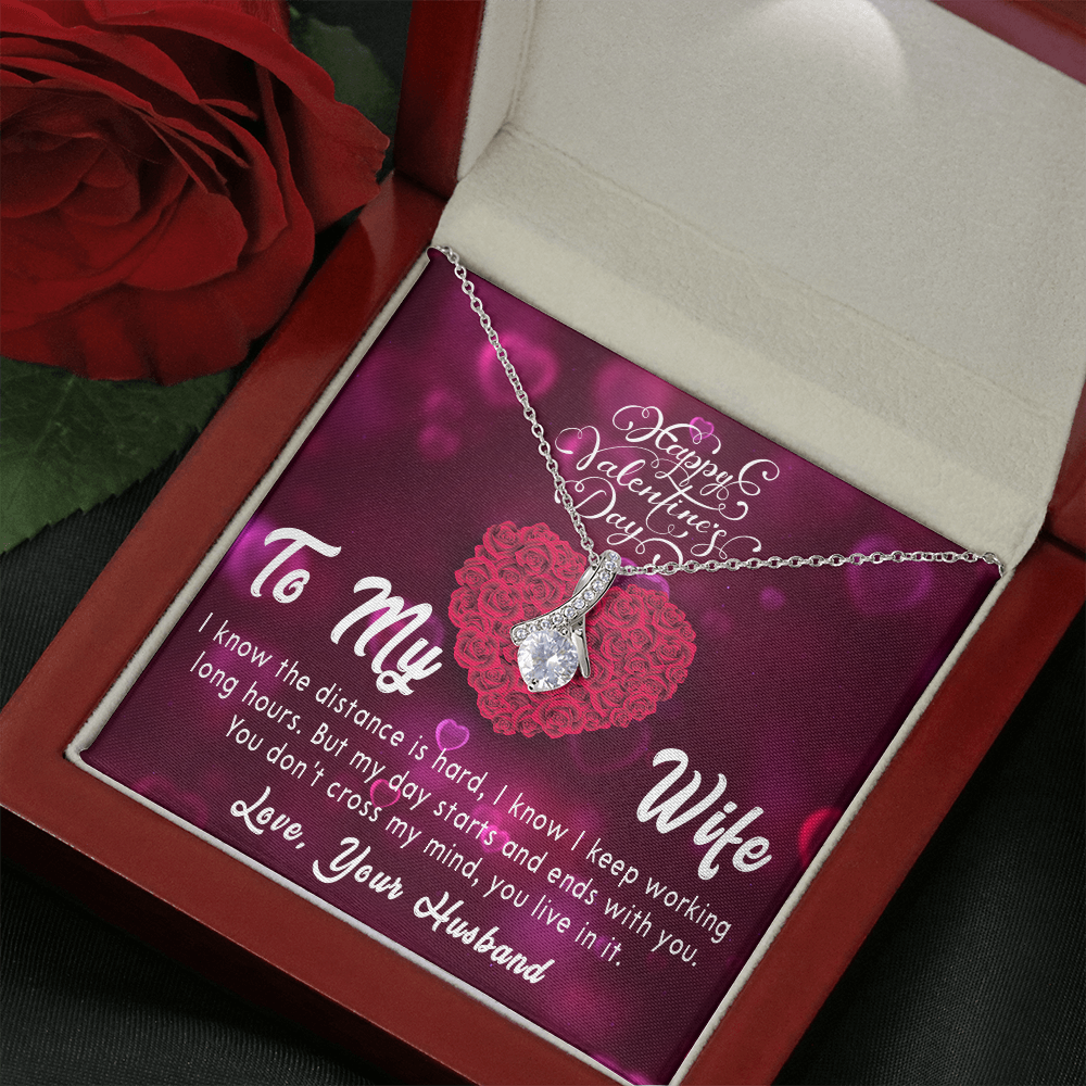189B Valentine's Day Gift Necklace for Wife, Your Love Necklace, I Love You Forever