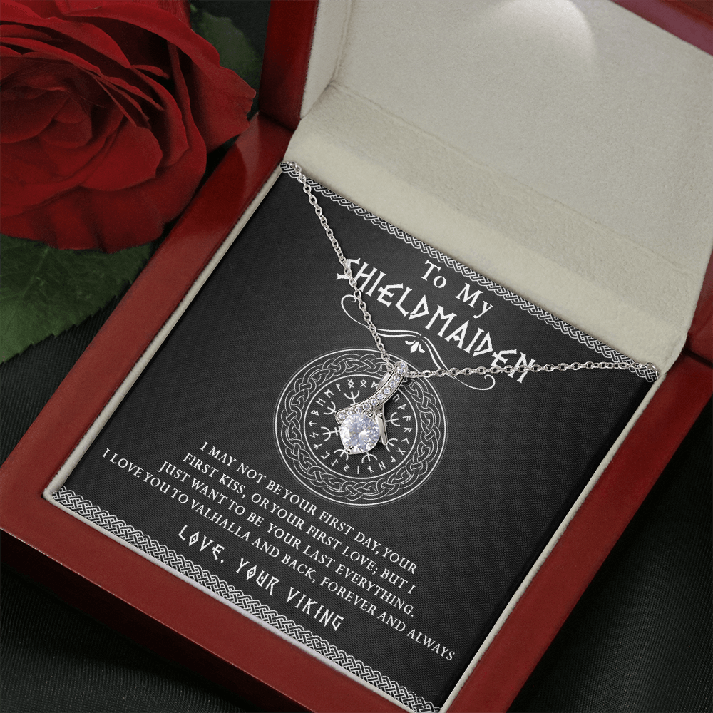171B Necklace Gift To My Shieldmaiden, Viking Jewelry For Women, Her, Wife, Soulmate