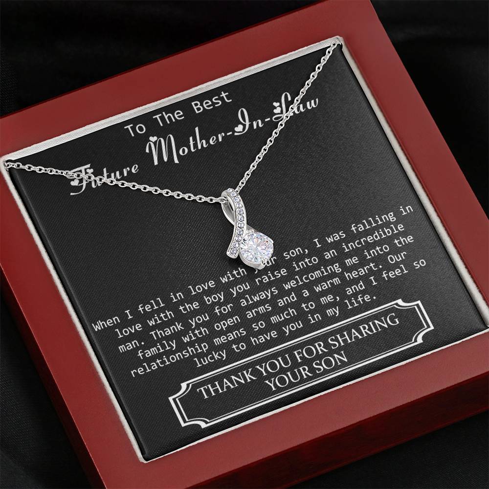 Future Mother in Law, Mother in Law Gift, Mother of the Groom Necklace
