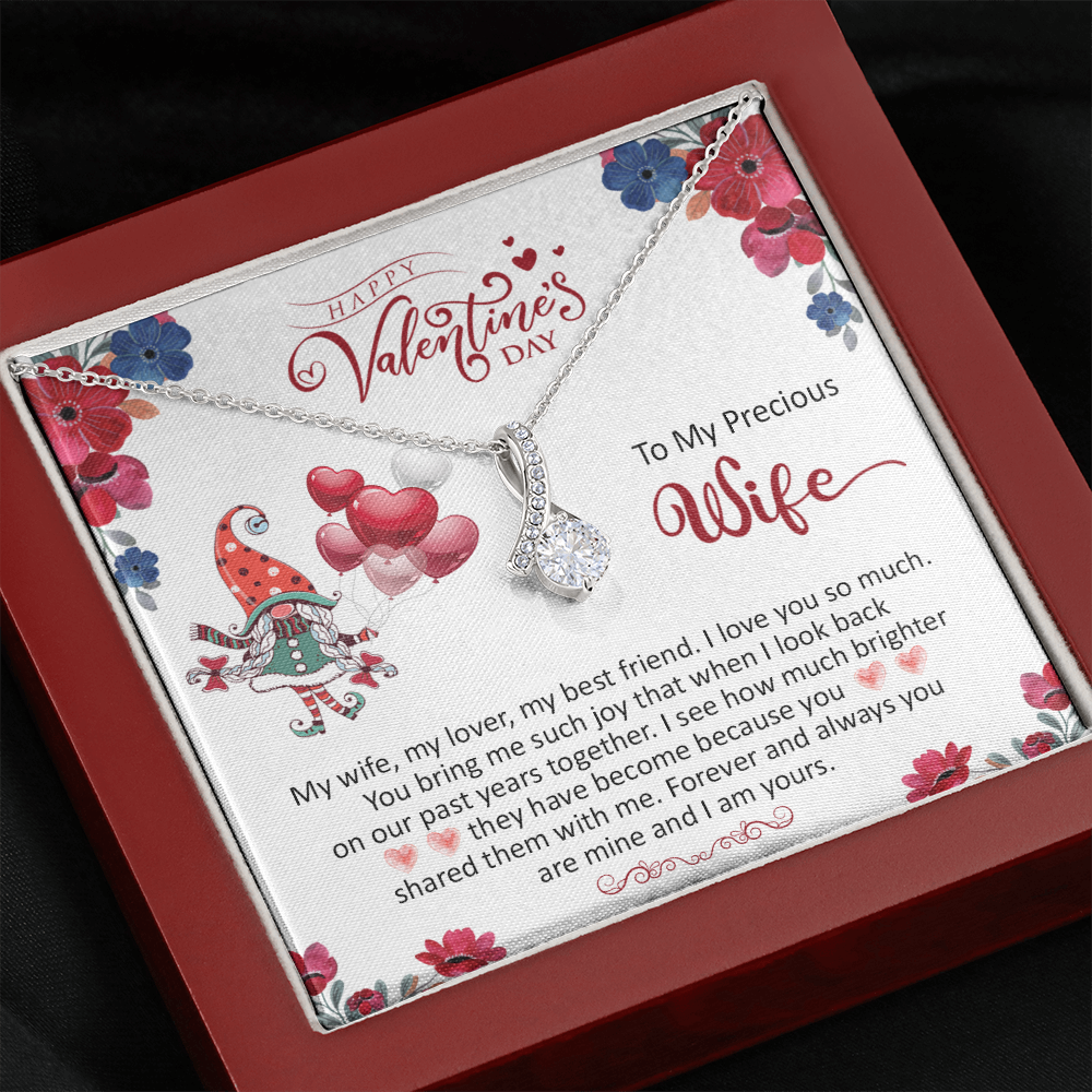 200B - To my Precious Wife, Wife Necklace Valentine Gift, my Wife Necklace, I Love You