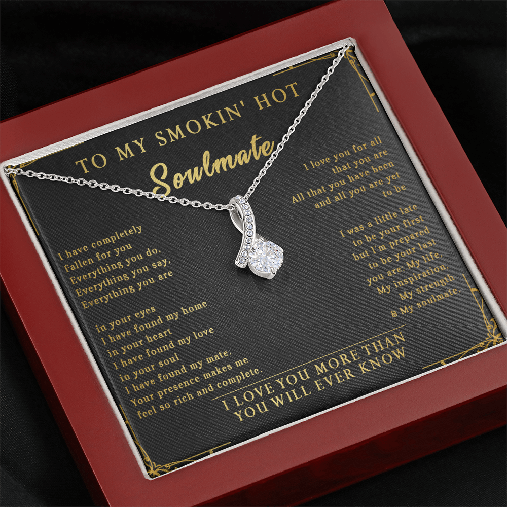144B Necklace To My Smokin Hot Soulmate, Perfect Gift for Wife/Girlfriend, Birth Gift