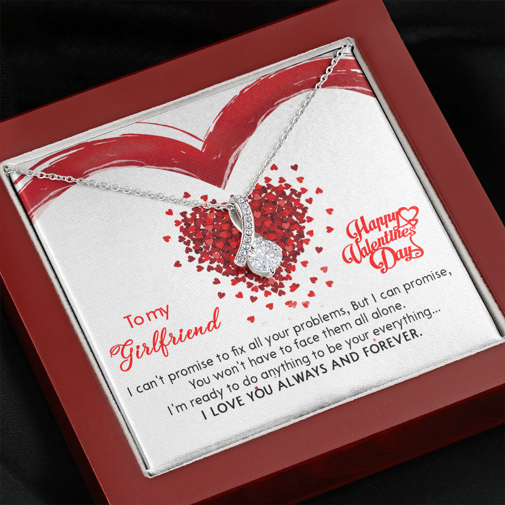 207B - Valentine's Day Necklace Gift for Wife from Husband, I LOVE YOU Forever & Always