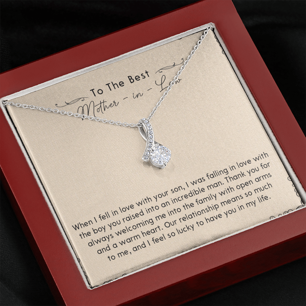 133B Necklace To My Mother In Law, Necklace Gift for Mom, Women, Birthday Gift