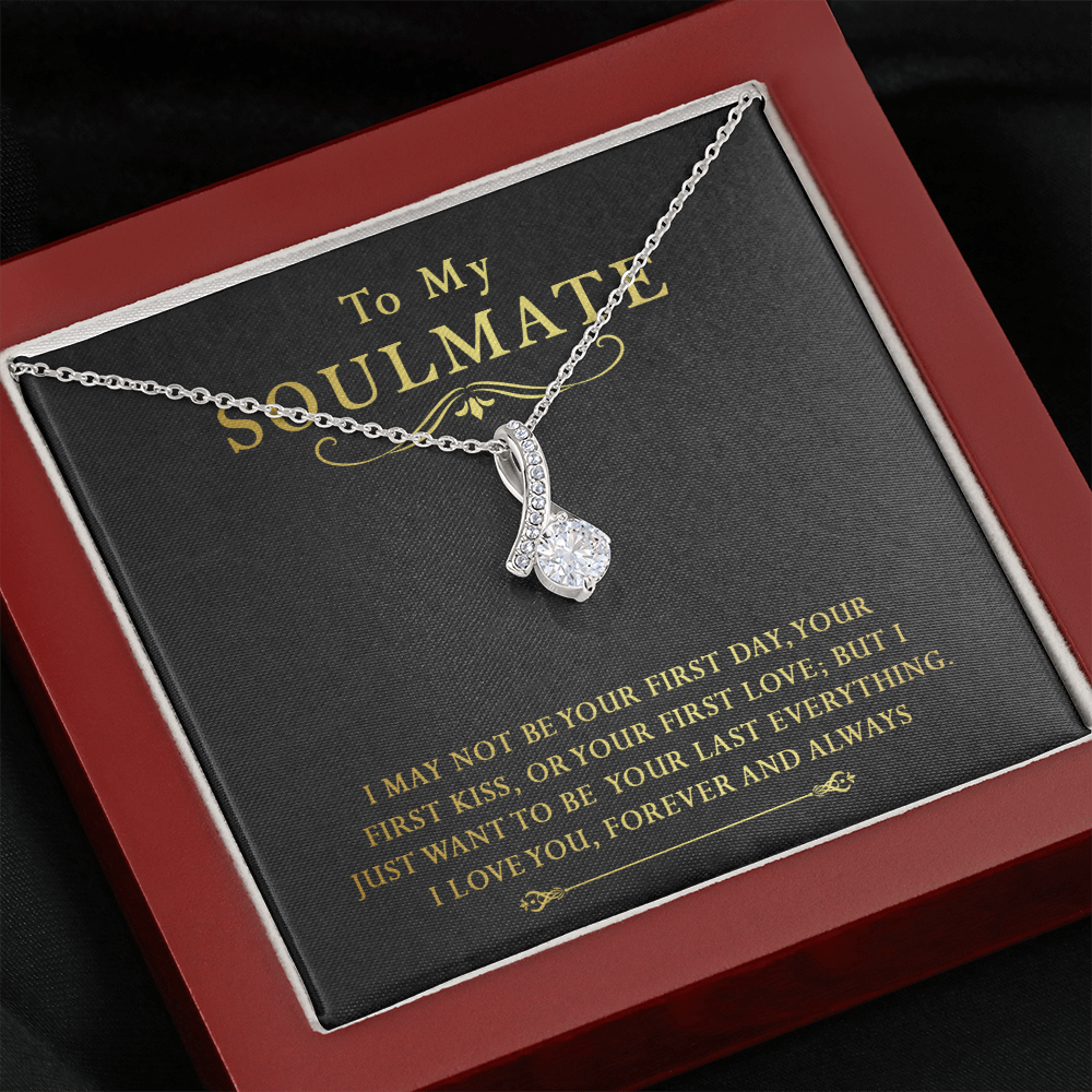 158B To My Soulmate Necklace, Gift for Her Necklace, I Love You Forever & Always