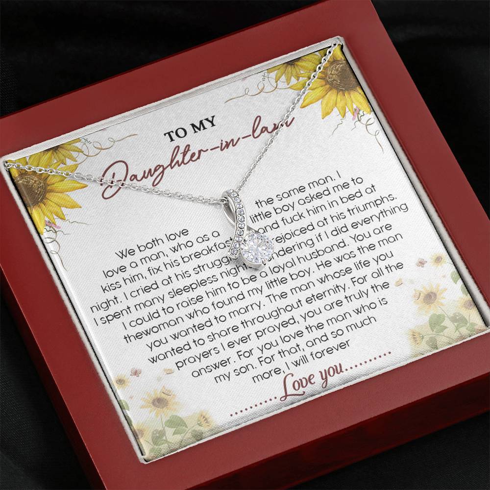 277 Daughter-In-Law Necklace, To My Daughter-In-Law Necklace Gifts