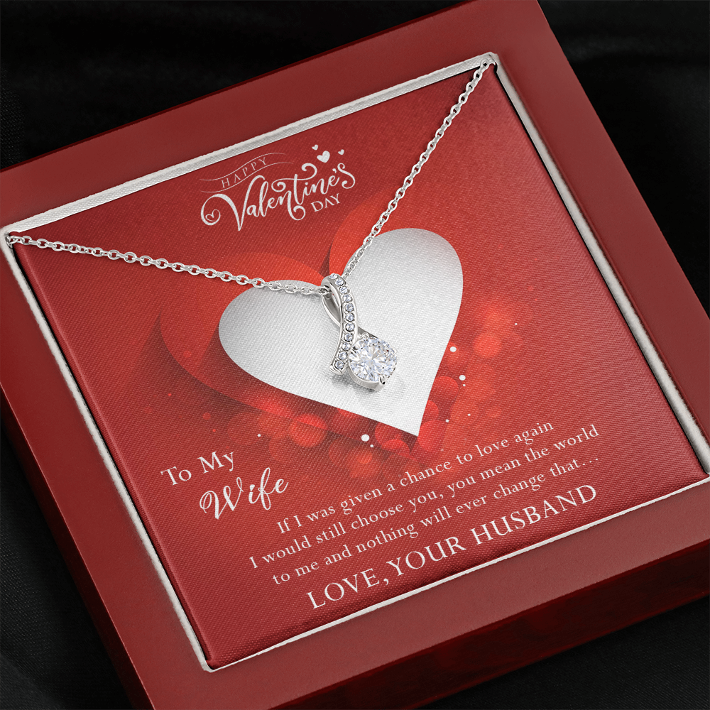 188B Necklace To My Wife, Necklace Perfect Gift for your Wife, I Always Choose You
