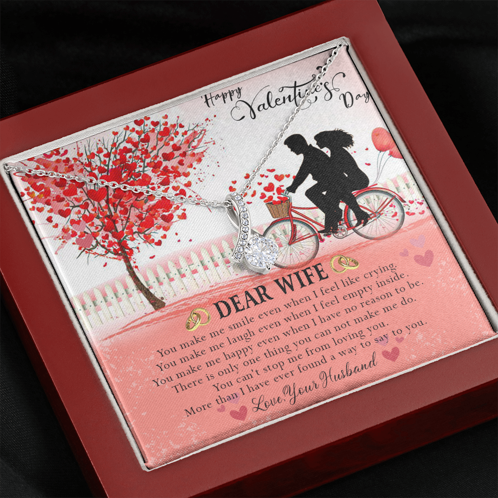 187B Necklace To Dear Wife, Necklace Gift from Husband, Valentine's Day Gift for Wife