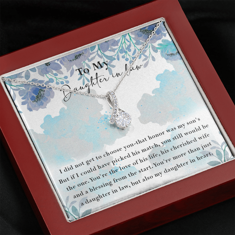 134B Necklace My Daughter In Law, Gift for Beautiful Daughter, My Daughter In Heart