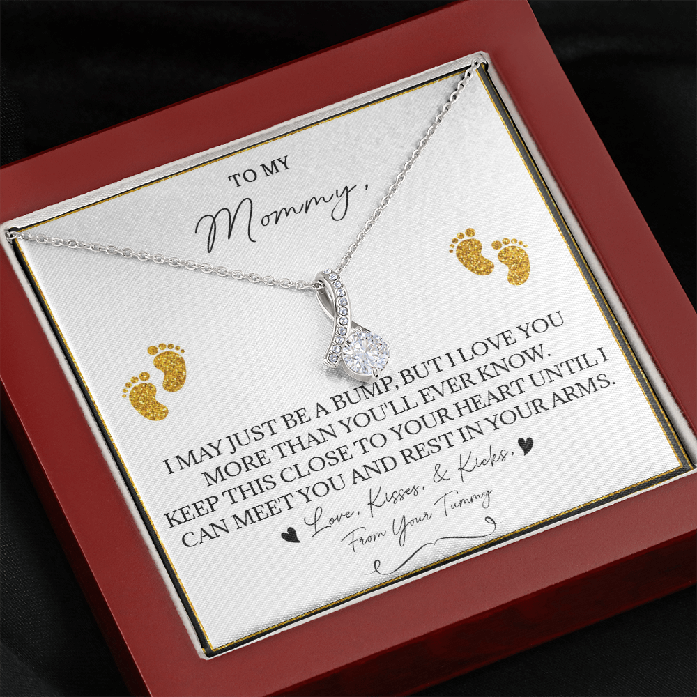 136B Necklace To My Mommy, Gift for New Mom, Perfect Necklace Gift for Wife, Women