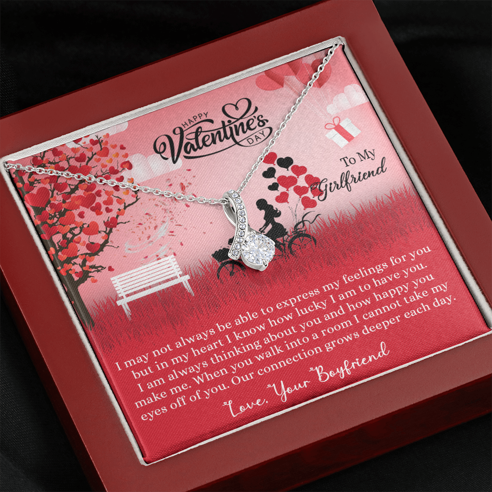 205B - Necklace to my Wife, I LOVE YOU Couple Gift from Husband, Happy Valentine's Day