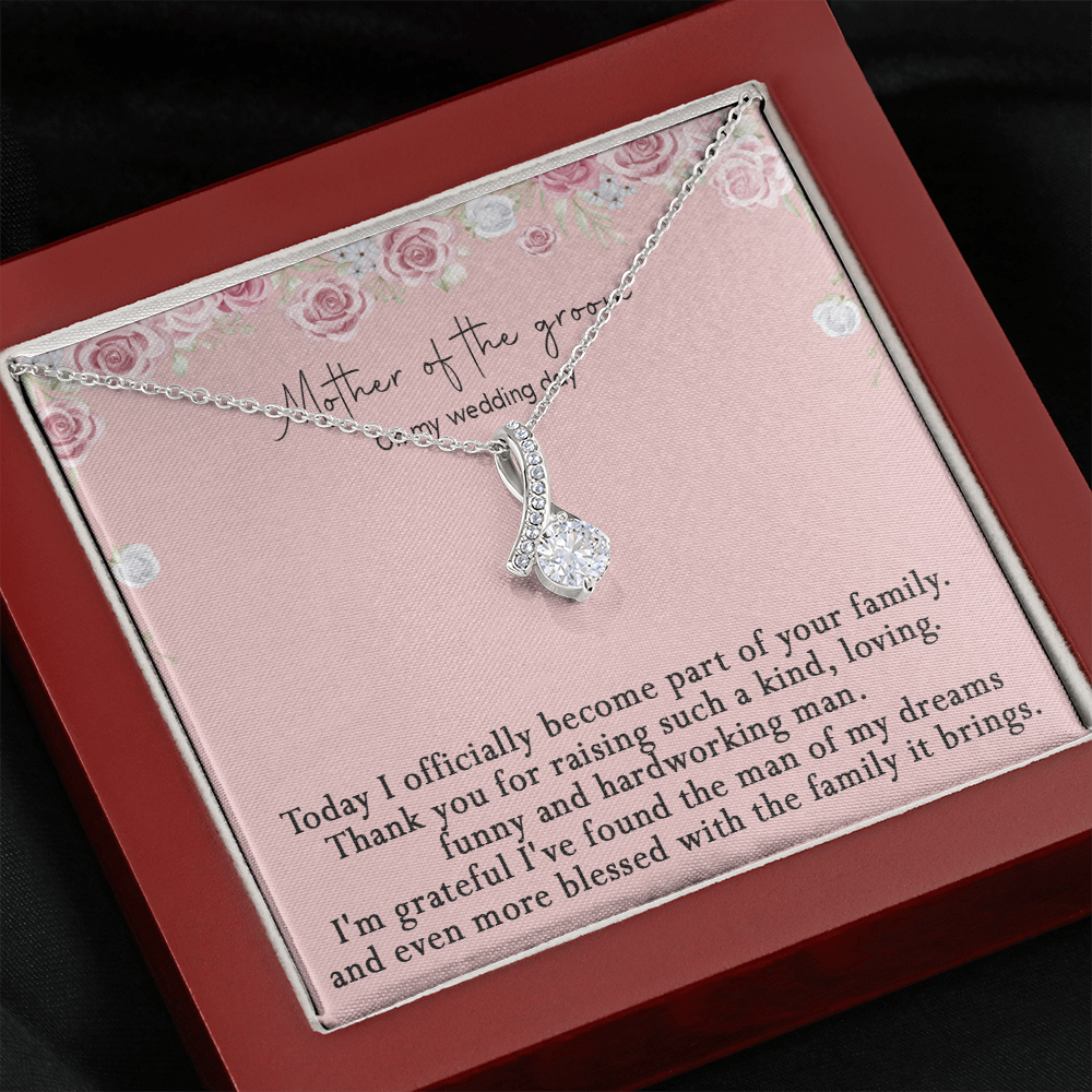 172B Gifts Necklace Love Knot To Mom On My Wedding Day From Son On Wedding Day