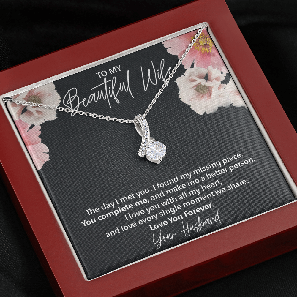 To My Beautiful Wife l Love Necklace 396
