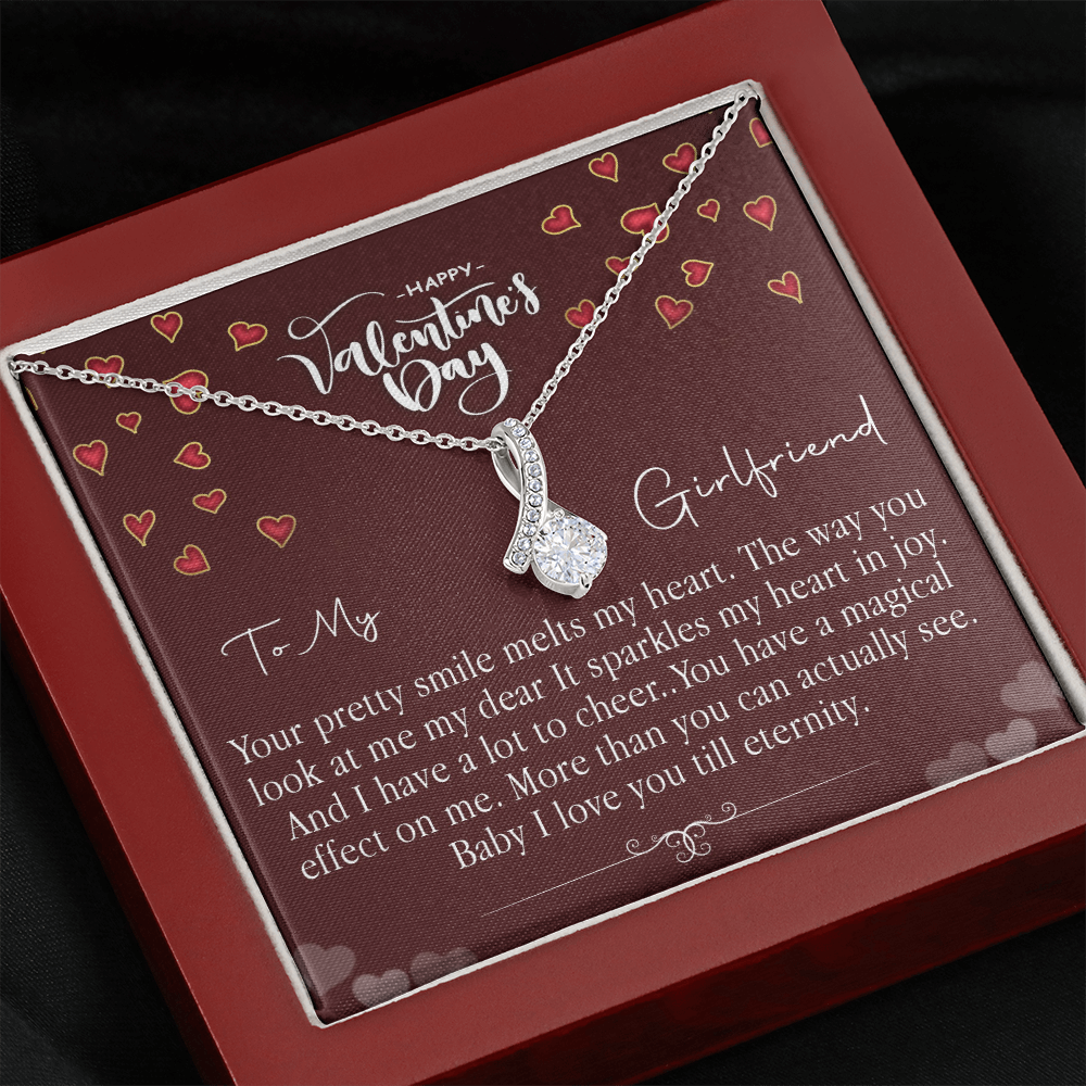 213B - Love Necklace To my Girlfriend, Girlfriend Valentine Gift from Boyfriend