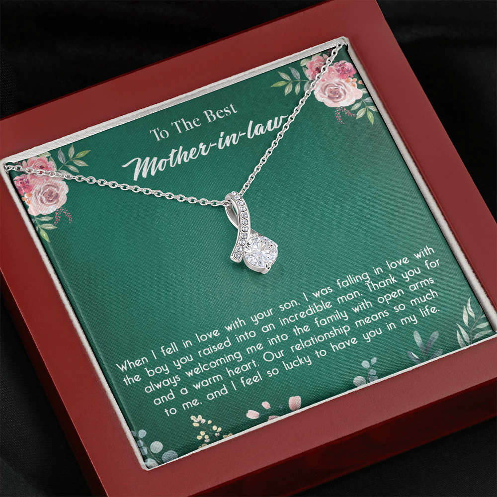 147B Necklace To My Mother in Law, Mom Necklace Birthday Gift from Son/Daughter