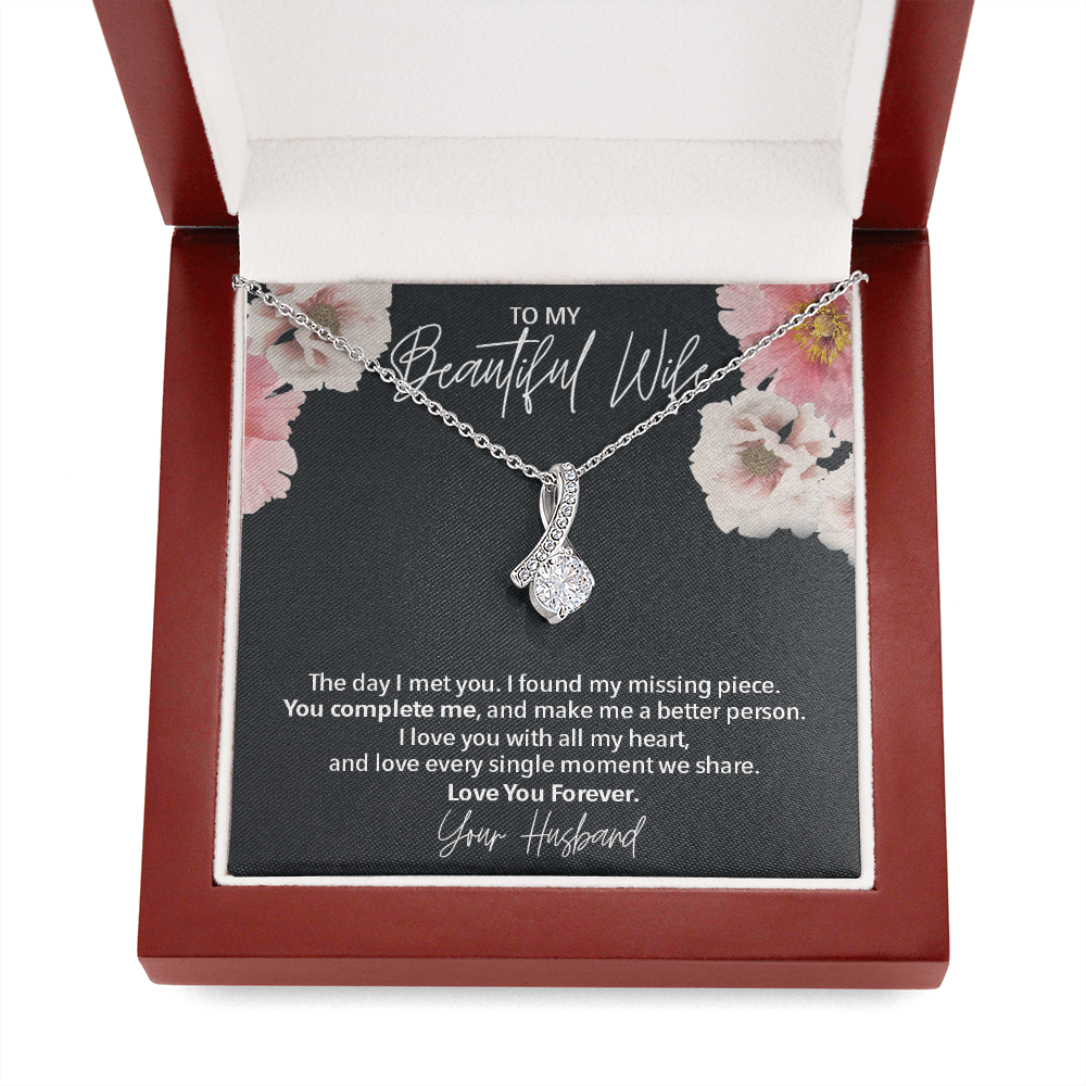 To My Beautiful Wife l Love Necklace 396