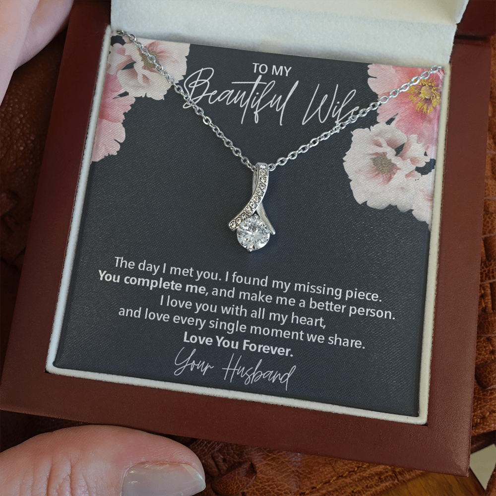 To My Beautiful Wife l Love Necklace 396