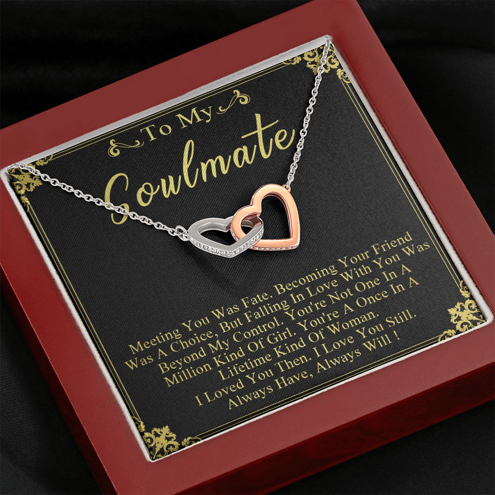 N358D To My Soulmate Necklace Engagement Anniversary Gift for Her Birthday