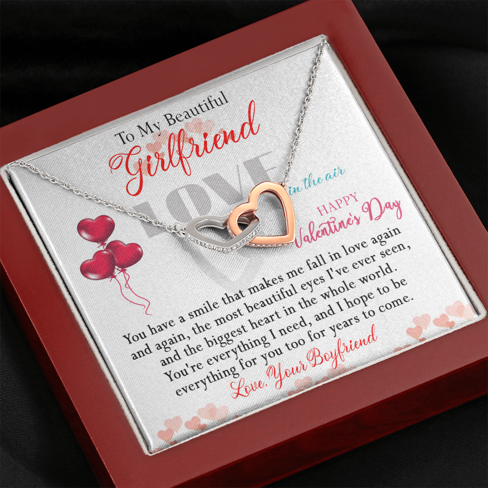 186D Necklace To Beautiful Girlfriend, Necklace Gift from Boyfriend, Valentine Gift