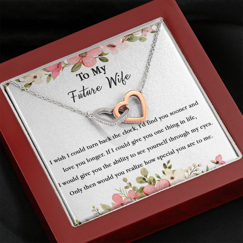 67D Necklace To My Future Wife/Girlfriend, Women Necklace for Her I LOVE YOU Forever