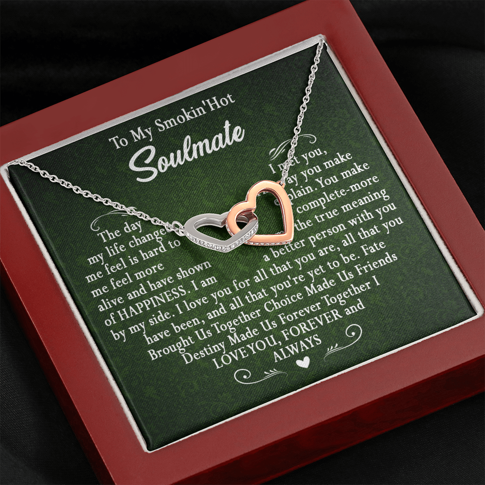 173D To My Smokin Hot Wife Necklace, Necklace Gift For Wife Soulmate Valentine Gift