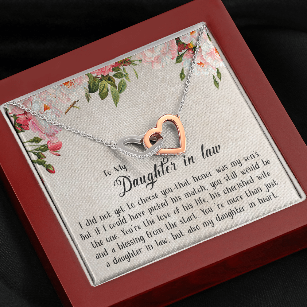 153D Necklace To My Daughter in law, Cute Necklace Gift from Dad Mom, Birthday Gift