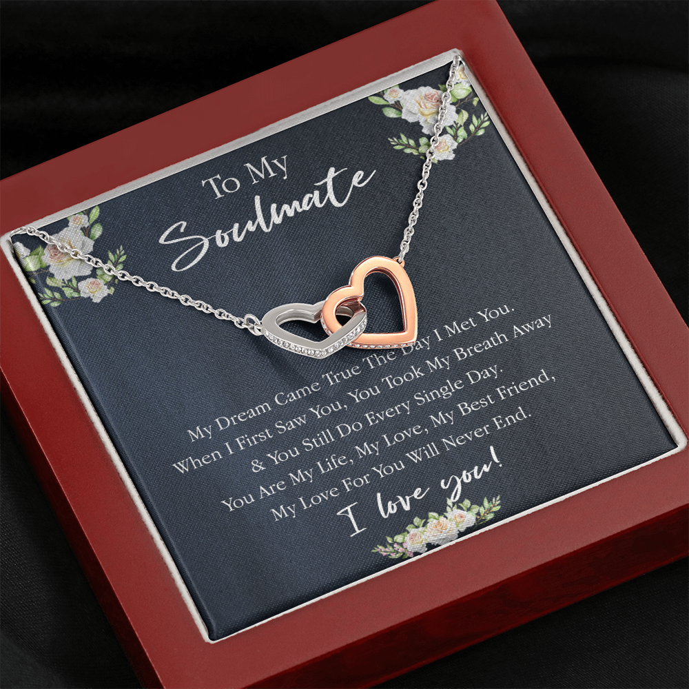 161D Necklace Gift To My Soulmate, Valentine Gift for Her, I Love You Every Day