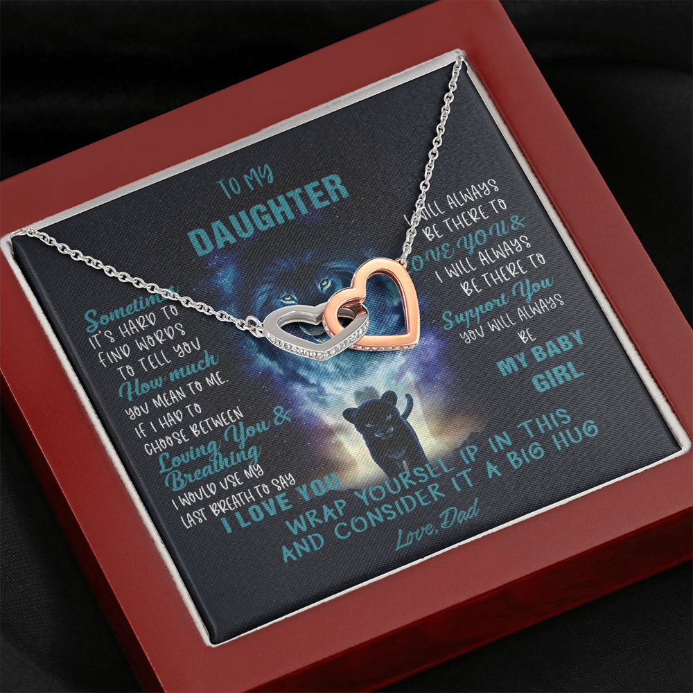 N350D To My Daughter Necklace, Daughter Father Necklace, Daughter Gift from Dad
